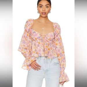 Tularosa Clemency Top Lilac Retro Floral